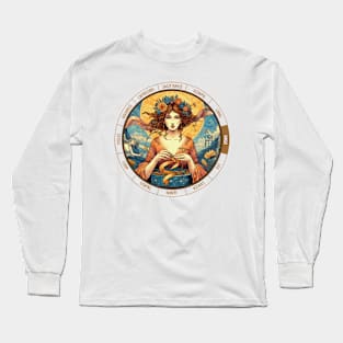 ZODIAC Virgo - Astrological VIRGO - VIRGO - ZODIAC sign - Van Gogh style - 7 Long Sleeve T-Shirt